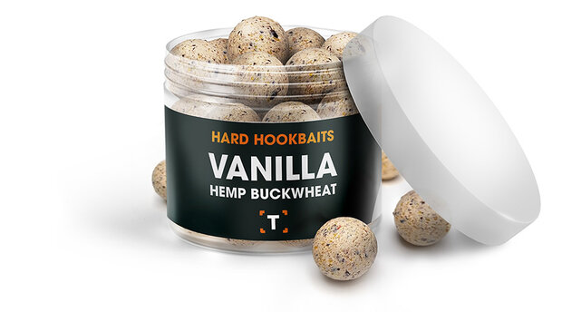 Hanf Buchweizen Vanille Hard Hookbaits *6